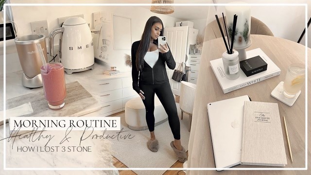'HEALTHY & PRODUCTIVE MORNING | REALISTIC ROUTINE, GYM, H&M ACTIVE WEAR, DAILY FOOD & PAMPER!'