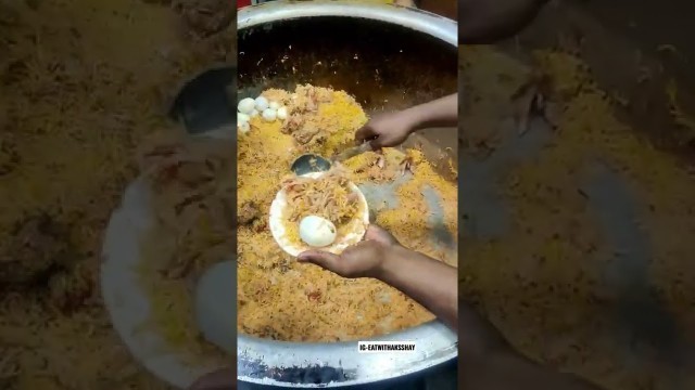 'Is this Chicken or Mutton? #streetfood #shorts Chennai Street Food love #youtubeshorts Biriyani Hunt'