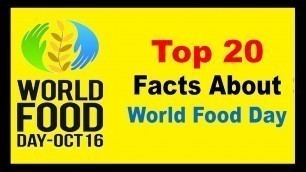 'World Food Day - Facts'