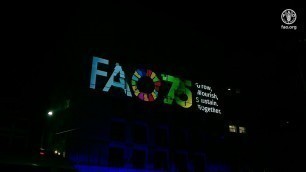 'FAO 75th anniversary video mapping show/World Food Day 2020'