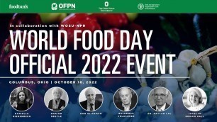 'Official North America World Food Day Celebration'