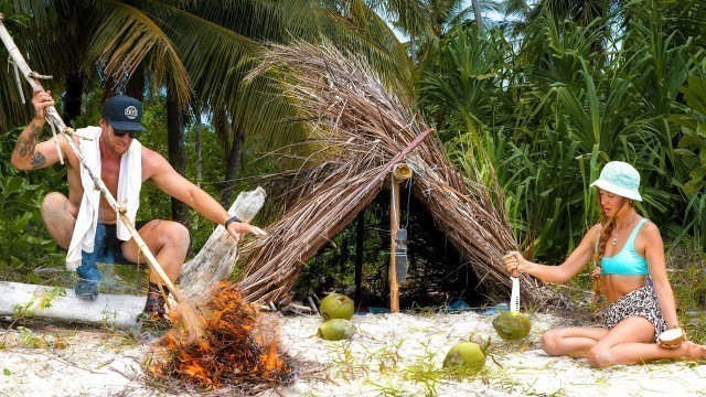 '3 Day SURVIVAL (No Food, No Water, No Shelter) on an ISLAND with my Girlfriend'