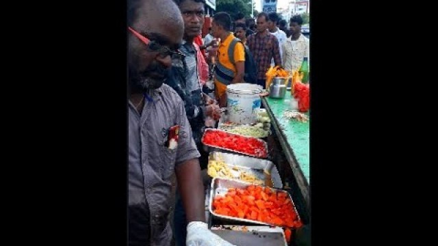 'Pineapple Cutting Chennai | Tasty & Healthy Mixed Masala Fruits/ Indian Street Food Chennai #shorts'