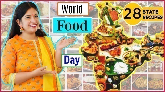'INDIA\'s All 28 STATE Recipes - World Food Day Celebration | CookWithNIsha'