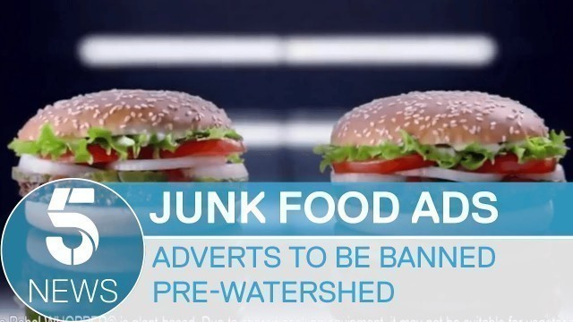 'Junk food ads to be banned before watershed to tackle obesity crisis | 5 News'