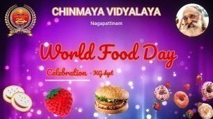 'World Food Day celebration - KG dept'