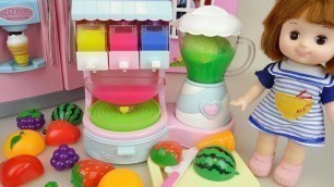 'Baby Doli and fruit jelly juice maker toys baby doll play'