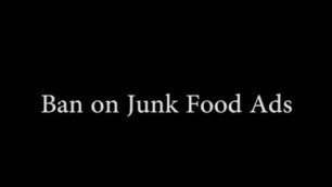 'Ban on Junk Food Ads'