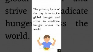 'World Food Day Theme 2022||World Food Day Aim||October 16 #youtubeshorts #shortsvideo'