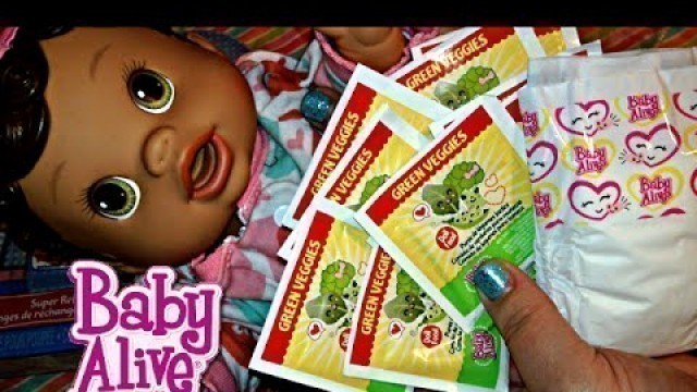 'Baby Alive Super Refill Pack from Toys R Us with Green Veggies for Changing Time Baby Doll'