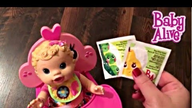 'Baby Alive Changing Time Baby Doll Unboxing with Cupcake Booster Seat'