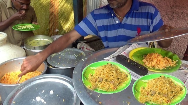 'Egg (Anda) Rice @ 30 Rs  Lemon Rice & Curd Rice 20 Rs ||  Chennai People Enjoying Roadside Food'