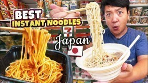 'BEST Japanese INSTANT NOODLES! 24 Hours Eating ONLY 7 Eleven Food in Tokyo Japan!'