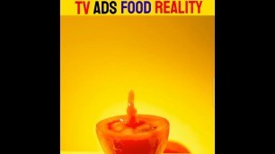 'Foods Tv Ads Reality | TV Ads Reality | Funtus Fact | #shorts #food #reality'