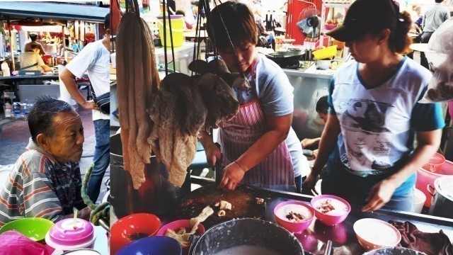 'Penang Street Food 68 Years Chee Cheong Chok Pork Intestine Porridge 飘香68年槟城美食古早味猪肠粥'