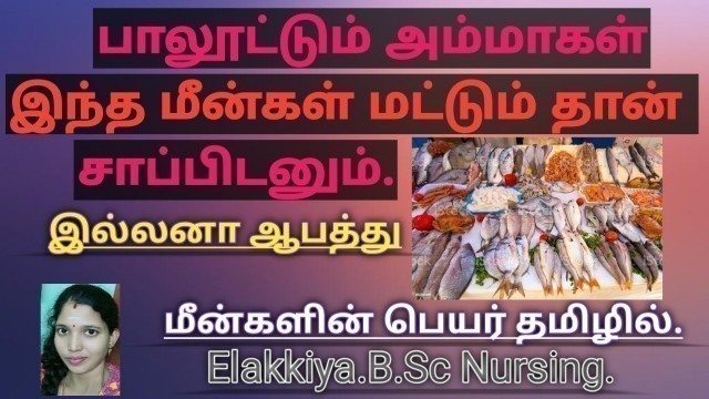 'fish to eat during breast feeding in Tamil/ low mercury fish/ eating fish is safe in breast feeding'