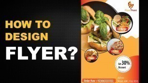 'Flyer Design Illustrator || How to Design Food Flyer || Graphic Design Course'