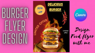 'How to design professional food flyer in CANVA || CANVA design tutorial by FSA Creator'