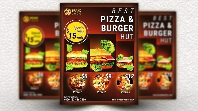 'Food Business Flyer Design | Professional Flyer Design | Food Flyer Design In Adobe Illustrator'