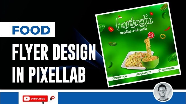 'How to make Food Flyer Easy in Pixellab | Creative social media post design design | Flyer Design'