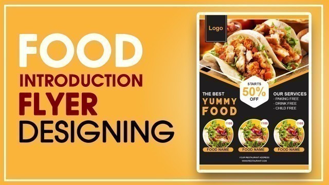 'CorelDraw x7 Tutorial- Food Flyer Design With VS GRAPHICS |  graphic design course for beginners'