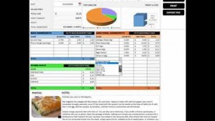 'Recipe Costing Excel Spreadsheet - For amateur and professional cooks and chefs'
