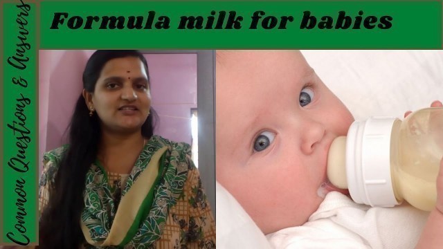 'formula feeding for babies tamil | questions & answers | everything to know about formula milk'
