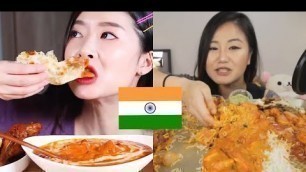 'KOREAN MUKBANGERS EATING INDIAN FOODS'
