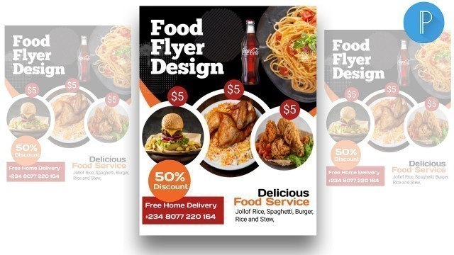 'How To Design A Food Flyer With Your Phone Using Pixellab | Step by Step | Pixellab Tutorial'