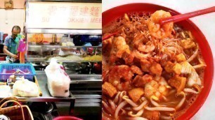 'TASTY Famous Super Hokkien Mee Prawn Noodles Penang Street Food Malaysia Breakfast 驰名云来福建面虾面不得了好吃。'