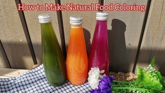 'How to Make Natural Food Coloring การทำสีผสมอาหารจากวัตถุดิบ​สีธรรมชาติ'