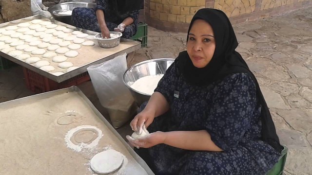 'Yummy Egyptian bread (Eish Balady) in the making!!'