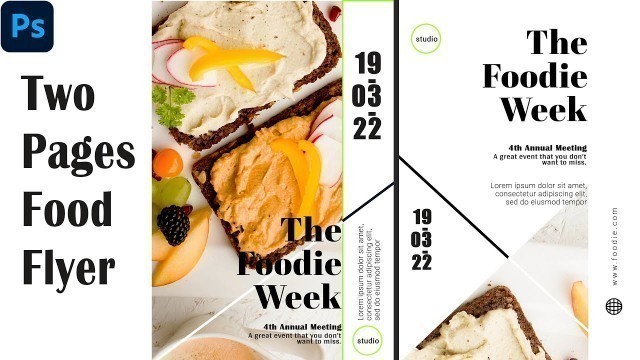 'Simple Food Flyer Design | Photoshop Tutorial | Banner Design | Flyer Design |'