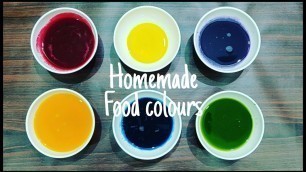 'Homemade natural food colours recipe | How to make organic food colours at home | Quick & Easy'