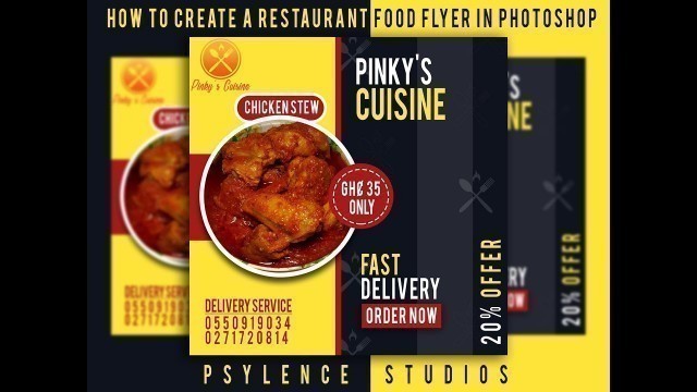 'Restaurant Food Flyer | Photoshop Tutorial'