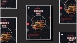 'How to Design Flyer in Adobe illustrator Easy Way | Flyer Design | Food Flyer Design | APR 2022'
