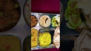'No onion garlic Thali #sortedfood #lunchmenushorts #purevegthali'