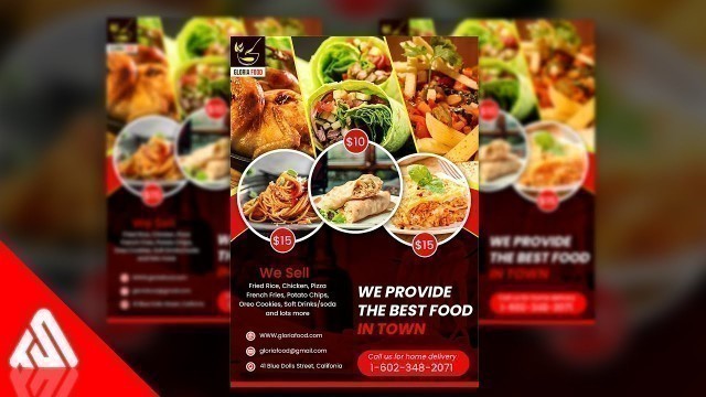 'How to Create a Professional Food Flyer in Photoshop (Restaurant Flyer)'