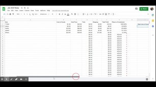 'Tracking Cost of Goods, Expenses, Profits & Growth with Google Sheets'