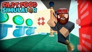 'Роблокс СИМУЛЯТОР УБОРЩИКА Roblox Fast Food Simulator'