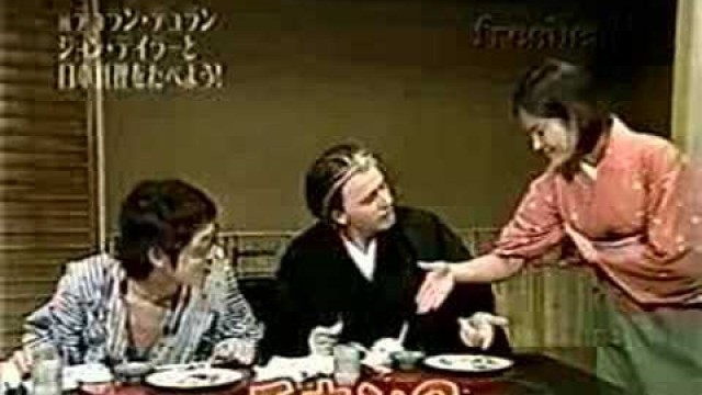 'John Taylor eating Japanese food and interview'