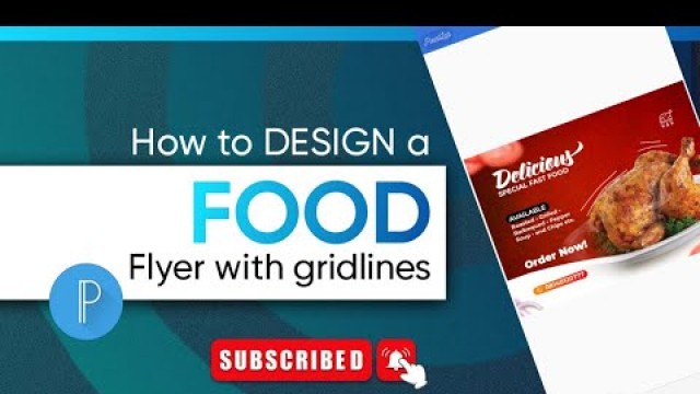 'How to design a food flyer 1 || PIXELLAB TUTORIALS'