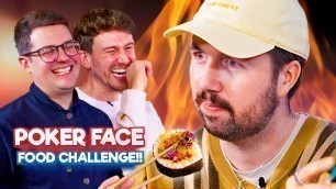 'POKER FACE Food Challenge ft. CALLUX | VERY Spicy Sushi!!'