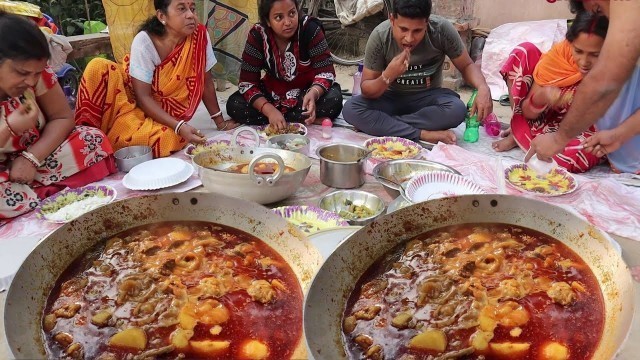 'Notun Jamai er Takai Sobai Mutton Khelam | Best After Marriage Family Eating Show'