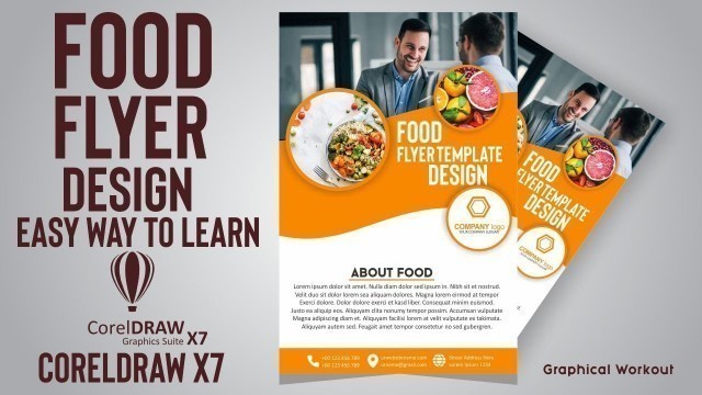 'FOOD Flyer Design Templates Tutorial #9 | CorelDraw | Amazing Tricks | Graphical Workout.'