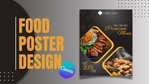 'Poster Design with Canva | Food Flyer Design | Canvalicious'