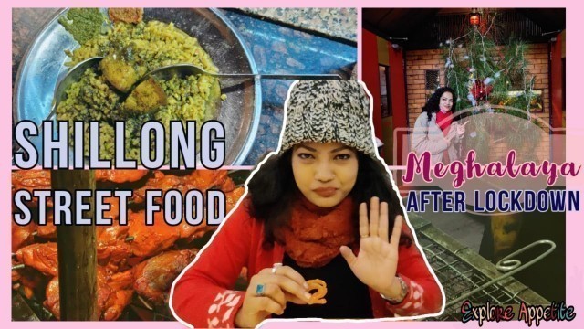 'Shillong Street Food | Shillong During Christmas | Authentic Khasi Food- JADOH | Cheap Eats Shillong'