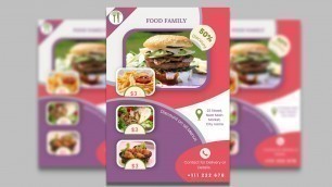'How to design creative food flyer on Mobile| Canva tutorial'