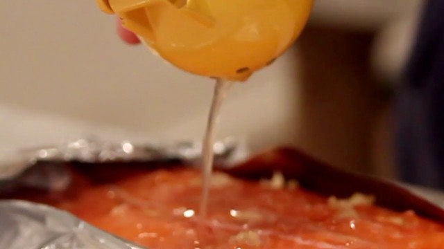 'Food Porn - Roasted Garlic Salmon'