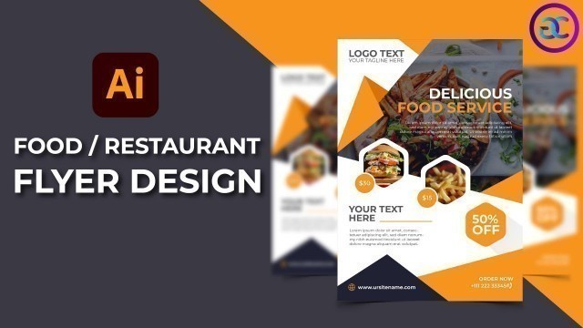 'Food flyer design tutorial #shorts'